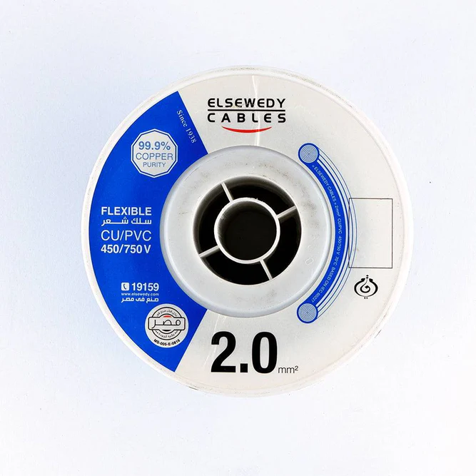 سلك نحاس CU / PVC شعر 2 مم شعر 2 مم