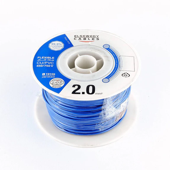 سلك نحاس CU / PVC شعر 2 مم شعر 2 مم