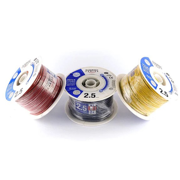 سلك نحاس CU / PVC شعر 2.5 مم شعر 2.5 مم