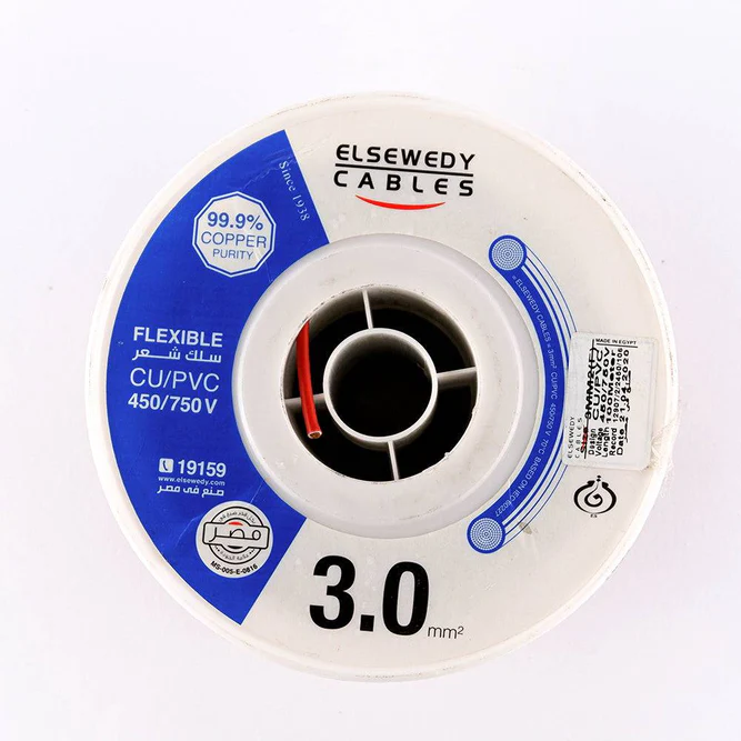 سلك نحاس CU / PVC شعر 3 مم شعر 3 مم