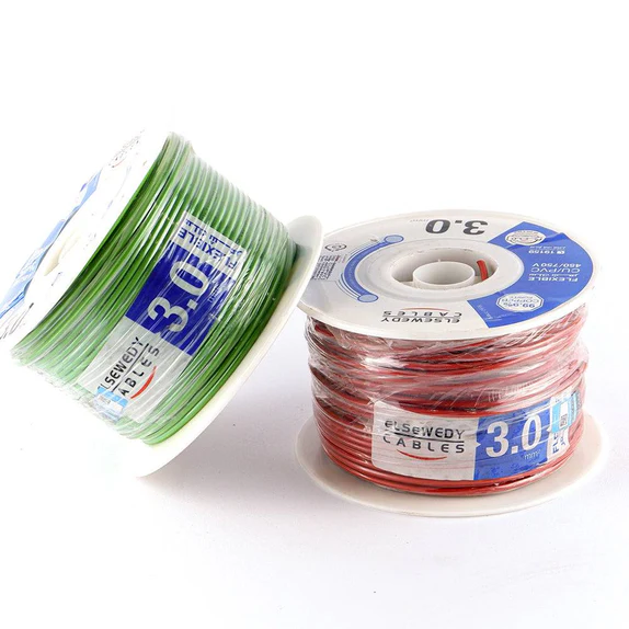 سلك نحاس CU / PVC شعر 3 مم شعر 3 مم