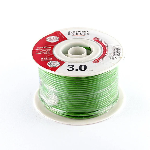 سلك نحاس CU / PVC مجدول 3 مم مجدول 3 مم