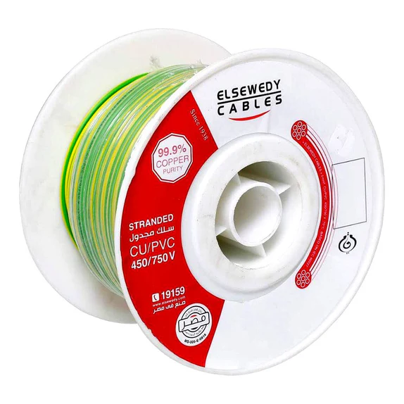 سلك نحاس CU / PVC مجدول 4 مم مجدول 4 مم